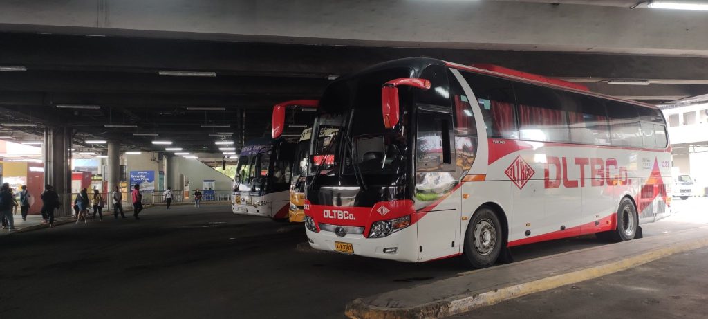 A DLTB Co. bus Batangas parked at SM North EDSA.