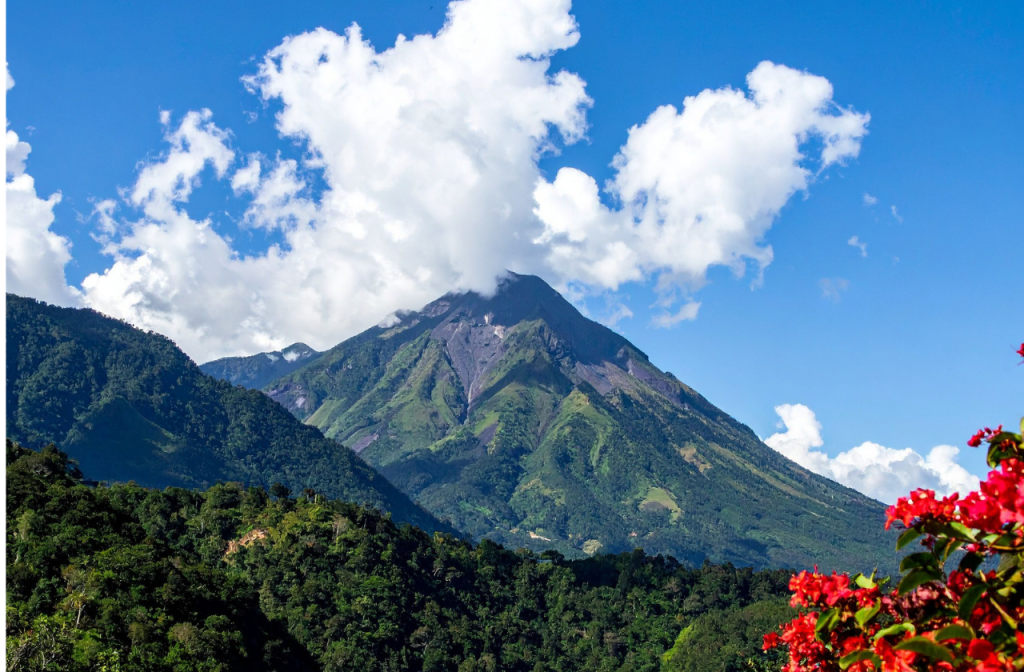 The peak of Mount Isarog.